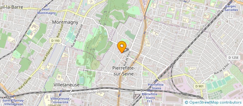 localisation de l'entreprise M-BATIMENT à PIERREFITTE-SUR-SEINE