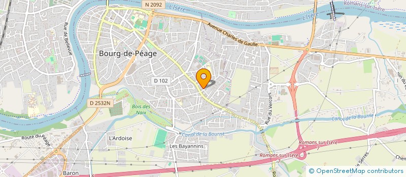 localisation de l'entreprise M. BATIMENT à BOURG-DE-PEAGE