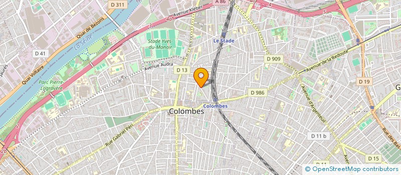 localisation de l'entreprise M BATIR  COLOMBES
