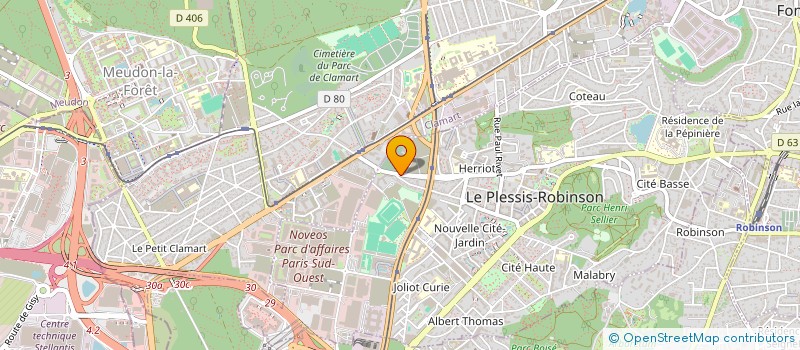 localisation de l'entreprise M'BAYE LAMINE & GUILLEMENT LAURENCE  LE PLESSIS-ROBINSON