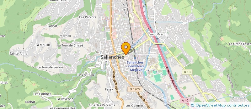 localisation de l'entreprise M. BERRUEX ET M. NICOUD  SALLANCHES