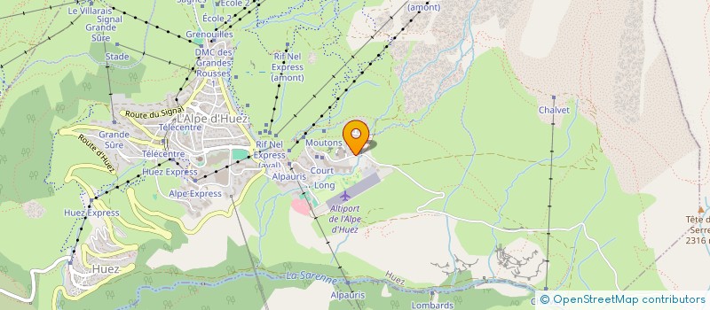 localisation de l'entreprise M. BERTHOD ET MME CREGUT  HUEZ