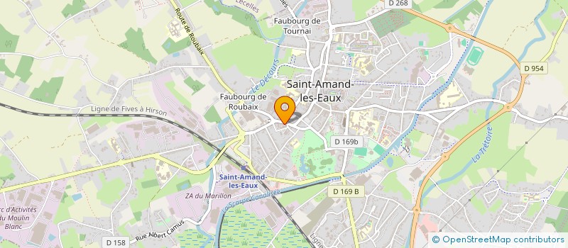 localisation de l'entreprise M'BIO à SAINT-AMAND-LES-EAUX