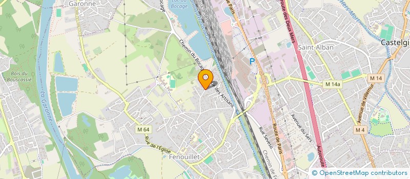 localisation de l'entreprise M.BONY  FENOUILLET