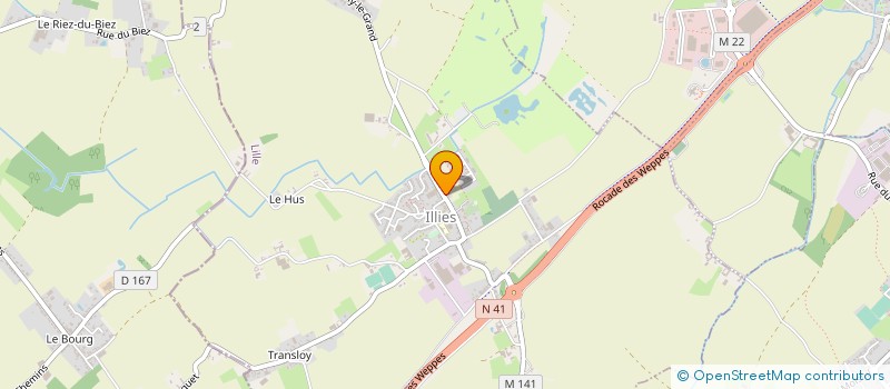 localisation de l'entreprise M. BOULANGER  ILLIES