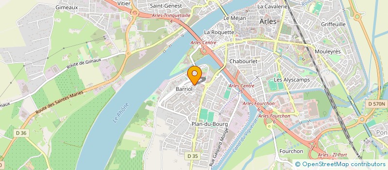 localisation de l'entreprise M'BOUMBA à ARLES