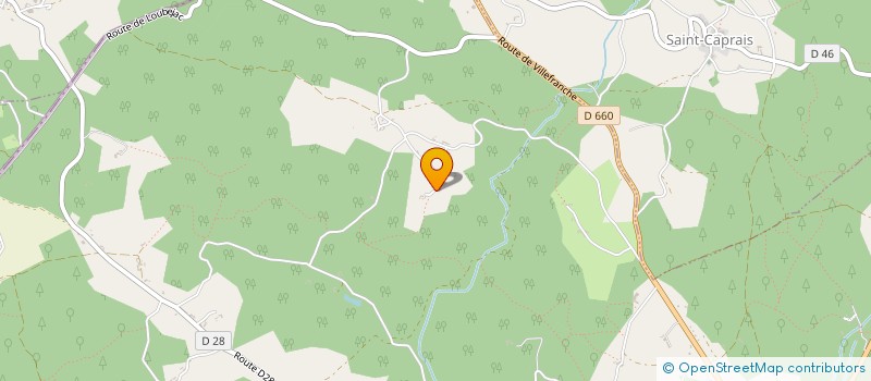 localisation de l'entreprise M. BOUSQUET  GINDOU