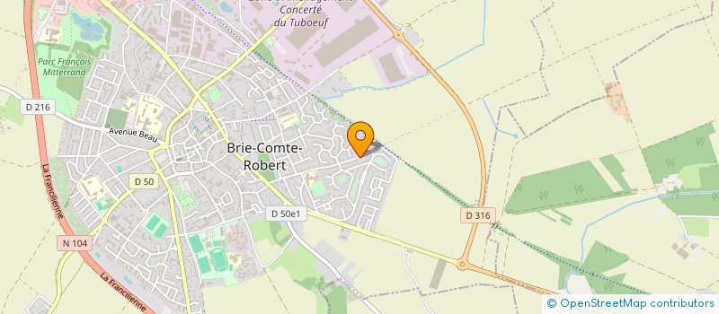 localisation de l'entreprise M. BRIELEC à BRIE-COMTE-ROBERT