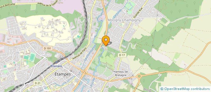 localisation de l'entreprise M BRUBACH PHILIPPE ET MME THIEBAUT VERONIQUE  MORIGNY-CHAMPIGNY