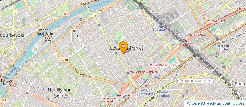 localisation de l'entreprise M BUILD COMPANIES à LEVALLOIS-PERRET