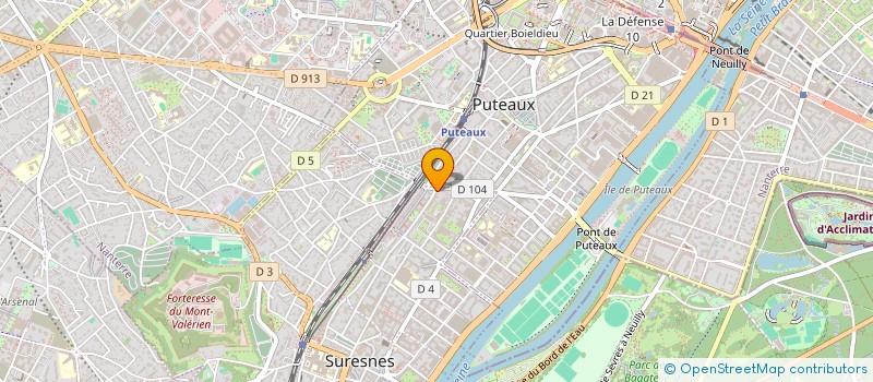 localisation de l'entreprise M. BURGER à SURESNES