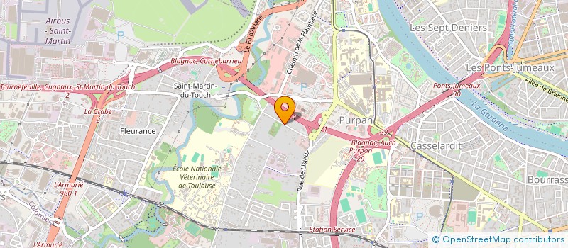 localisation de l'entreprise M.C. à TOULOUSE