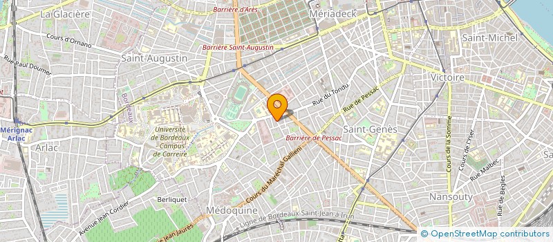 localisation de l'entreprise M & C à BORDEAUX