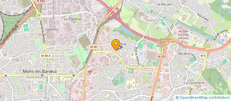 localisation de l'entreprise M&C à VILLENEUVE-D'ASCQ