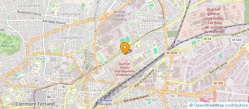 localisation de l'entreprise M C à CLERMONT-FERRAND
