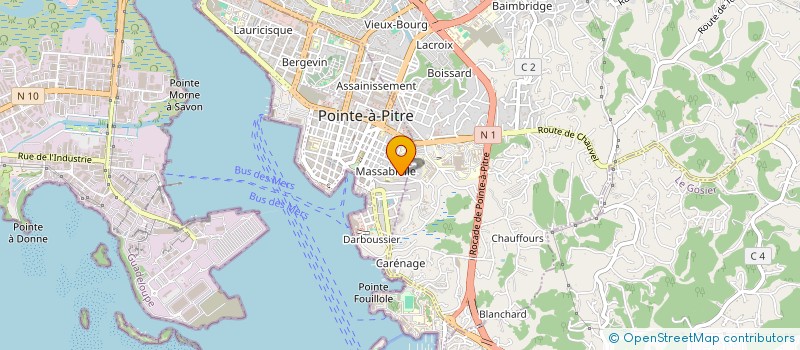localisation de l'entreprise M & C  POINTE-A-PITRE