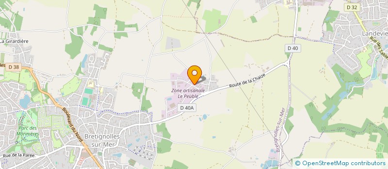 localisation de l'entreprise M.C. à BRETIGNOLLES-SUR-MER