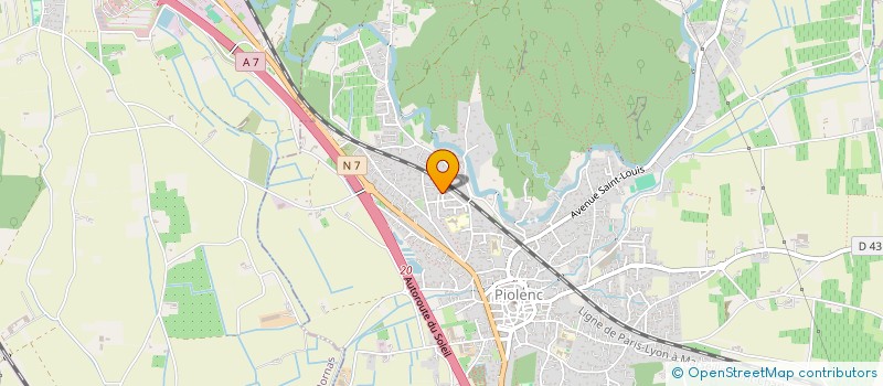 localisation de l'entreprise M.C.  PIOLENC