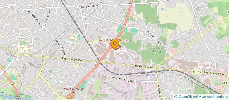 localisation de l'entreprise M&C à SAINT-SEBASTIEN-SUR-LOIRE
