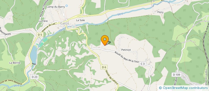 localisation de l'entreprise M.C  CATUS