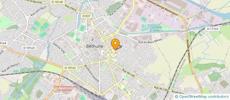 localisation de l'entreprise M&C à BETHUNE