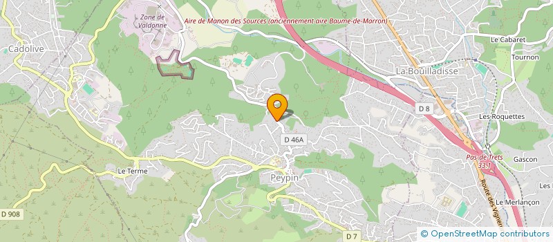 localisation de l'entreprise M&C  PEYPIN