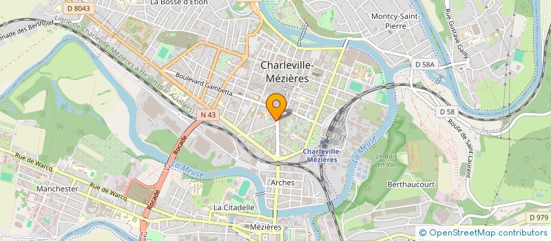localisation de l'entreprise M&C à CHARLEVILLE-MEZIERES