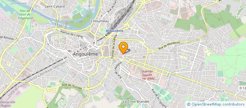localisation de l'entreprise M.C.A. à ANGOULEME