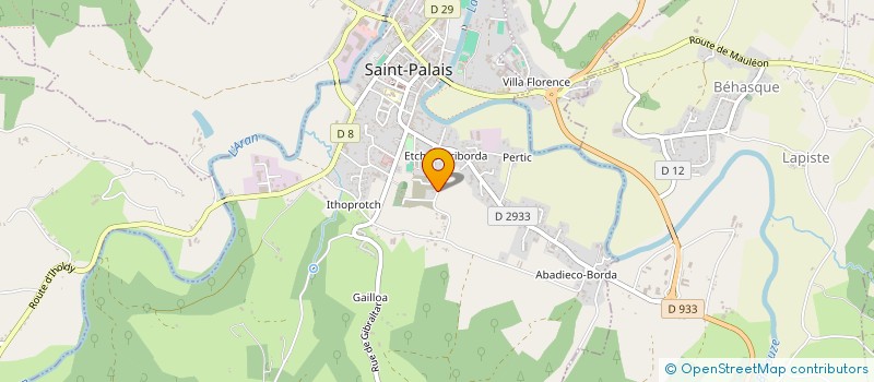 localisation de l'entreprise M.C.A à SAINT-PALAIS