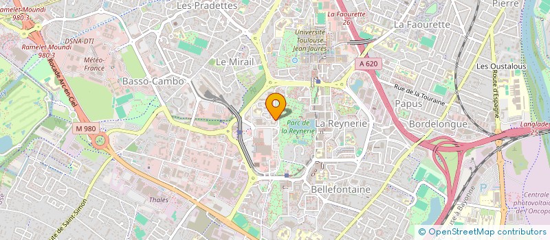localisation de l'entreprise M C A à TOULOUSE