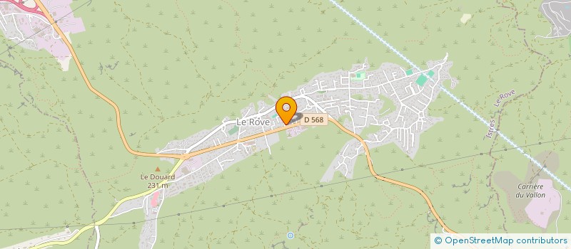 localisation de l'entreprise M.C.A  LE ROVE