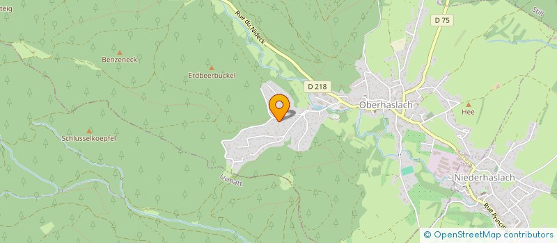 localisation de l'entreprise M.C.A.  OBERHASLACH