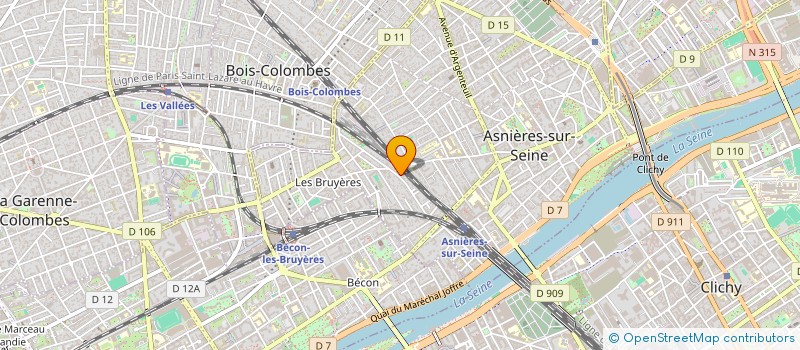 localisation de l'entreprise M.C.A à ASNIERES-SUR-SEINE