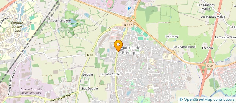 localisation de l'entreprise M.C.A. CREATION à RENNES