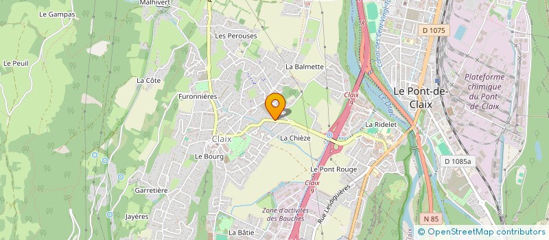 localisation de l'entreprise M C A DE ANDRADE  CLAIX