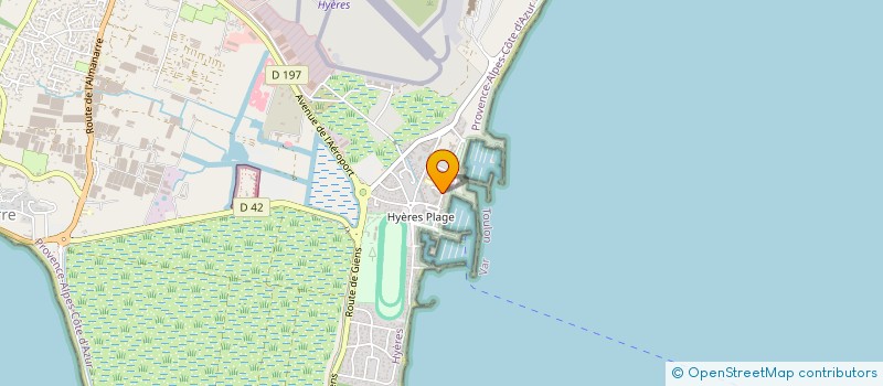 localisation de l'entreprise M.C.A.L.  HYERES