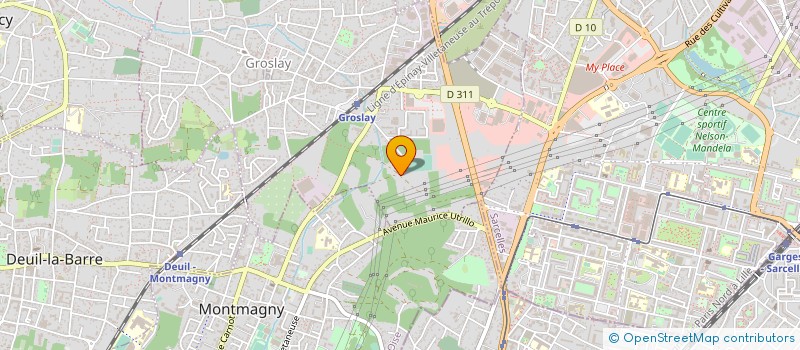 localisation de l'entreprise M.C. ACHAT LOCATION VENTE REPARATION T M à GROSLAY