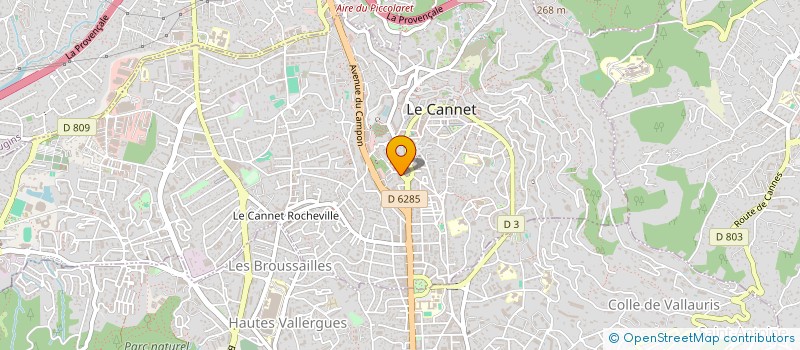 localisation de l'entreprise M & C AMIRI à LE CANNET