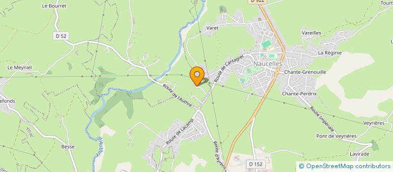 localisation de l'entreprise M&C AURILLACOISE  MOULON