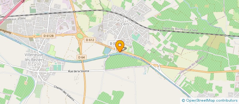 localisation de l'entreprise M.C.AUTO à CERS