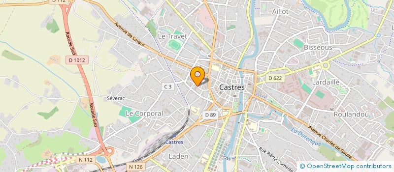 localisation de l'entreprise M.C.B à CASTRES