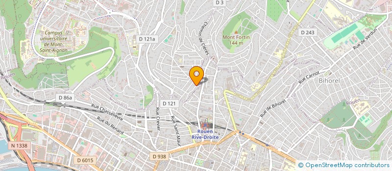 localisation de l'entreprise M.C.B.  MONT-SAINT-AIGNAN