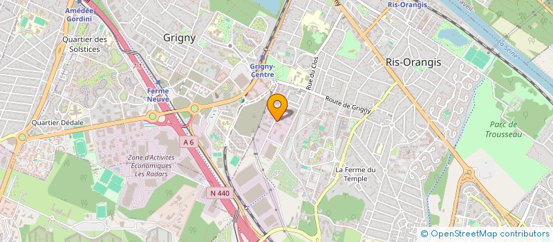 localisation de l'entreprise M.C.B  EVRY-COURCOURONNES