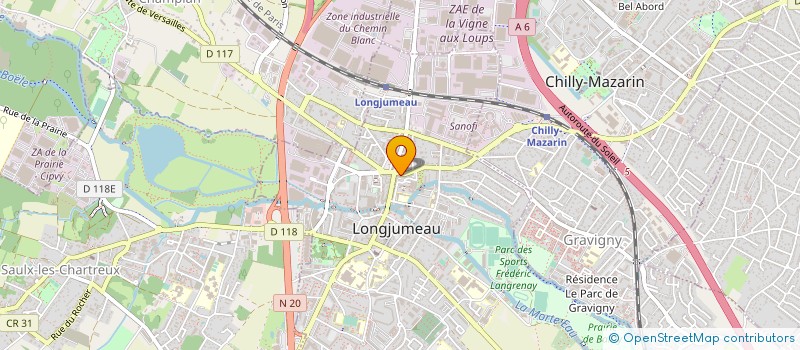 localisation de l'entreprise M.C.B à LONGJUMEAU