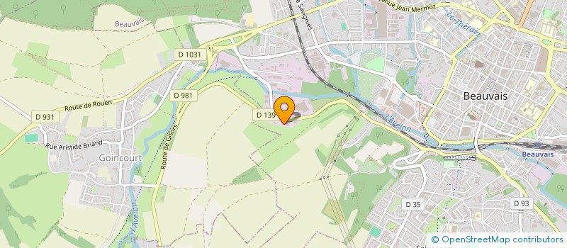 localisation de l'entreprise M.C.B. BATIMENT  BEAUVAIS