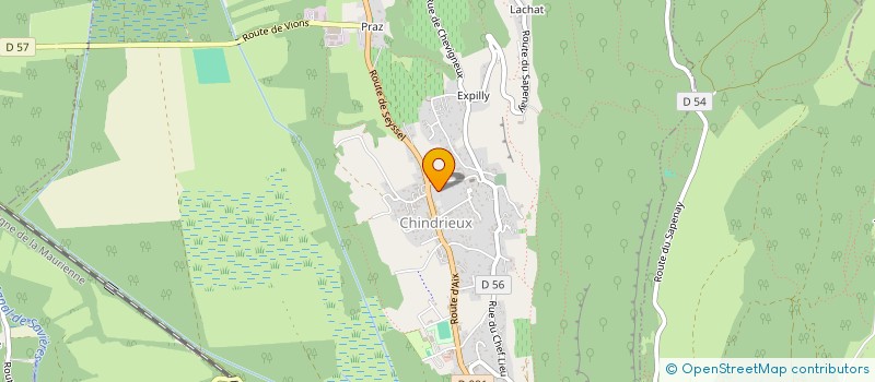 localisation de l'entreprise M.C.B.L.  CHINDRIEUX