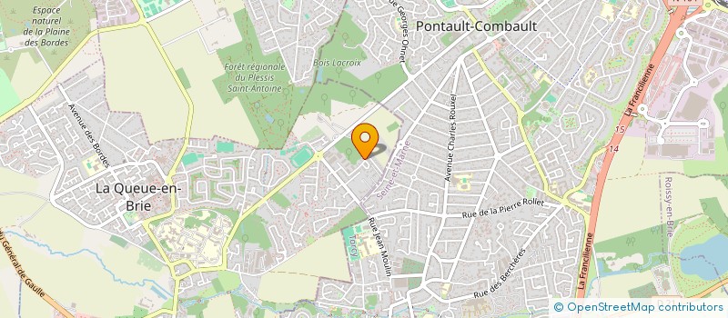 localisation de l'entreprise M.C.B.N. FLEURS  LA QUEUE-EN-BRIE