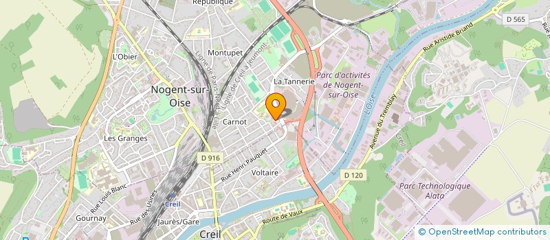 localisation de l'entreprise M.C.BILLARD à NOGENT-SUR-OISE