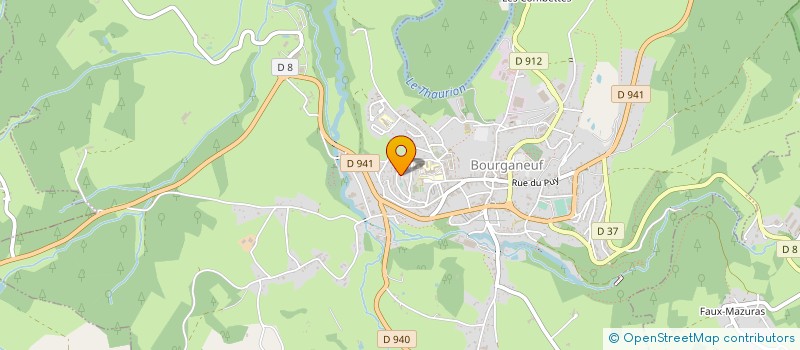 localisation de l'entreprise M.C. BOIS à BOURGANEUF