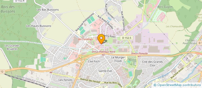 localisation de l'entreprise M.C.C 28 à DREUX